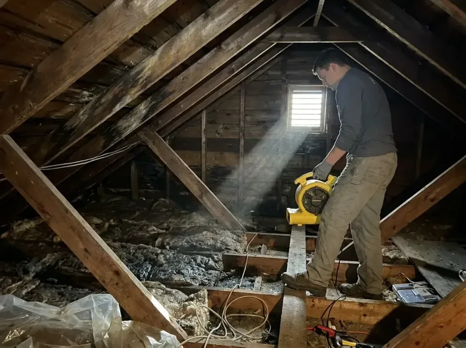 attic-water-damage-drying-proc-007 — frequently asked questions, Emergency Water Extraction & 24/7 Flood Response in Clement…